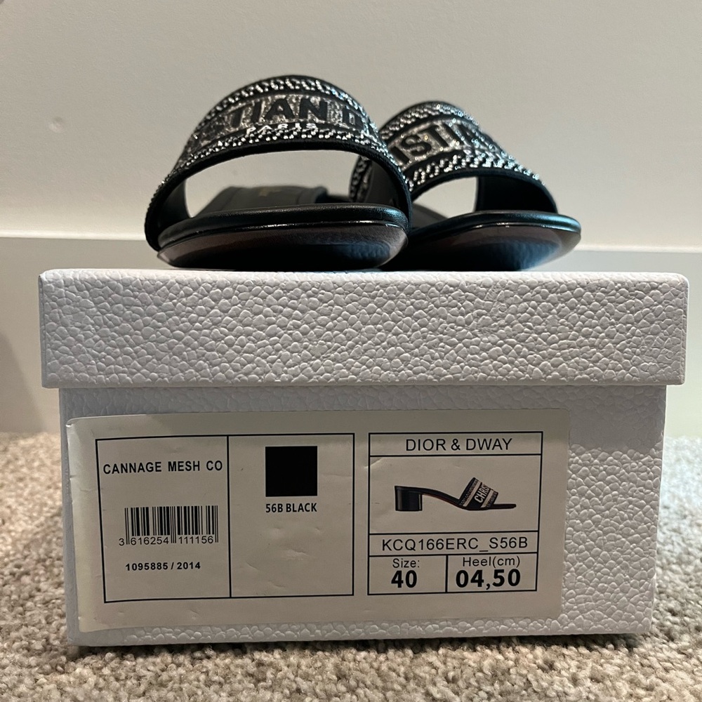 Christian Dior Dway Cannage Mesh Slides